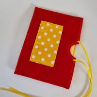 Gutscheinhülle und Blanco-Klappkarte - groß in rot "Dots" - mit Fach für Gutscheine in Scheckkartengröß Bild 6