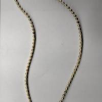 Miniatur 3 M zarte Perlenschnur golden zur Dekoration oder Basteln für Feengarten Wichteldorf, Wichteltür, Puppenhaus Bild 2