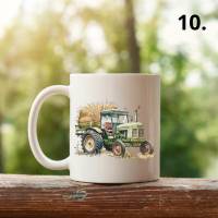 Retro Oldtimer Traktor Motiv Tasse Perfekt für Liebhaber des Landlebens Bild 1