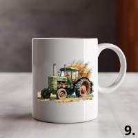 Retro Oldtimer Traktor Motiv Tasse Perfekt für Liebhaber des Landlebens Bild 2