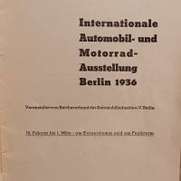 Internationale Automobil- und Motorad- Ausstellung Berlin 1936 Bild 1