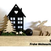 Advent to go, kleine weihnachtliche Holzdeko Bild 1