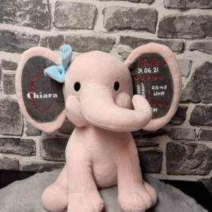 Elefant kuscheltier personalisiert Bild 7