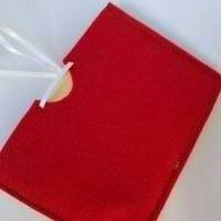 Gutscheinhülle und Blanco-Klappkarte - groß in rot "Pünktchen" - mit Fach für Gutscheine in Scheckkartengröß Bild 10