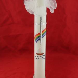 Eleganter Köcherleuchter aus matt vernickeltem Messing (silber) - Perfekter Halter für Kerzen mit 40 mm Durchmesser Bild 3