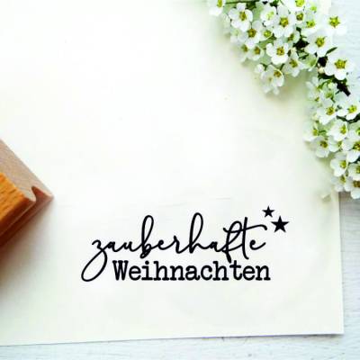 Stempel "zauberhafte Weihnachten" - klein