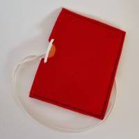 Gutscheinhülle und Blanco-Klappkarte - klein in rot "Herz" - mit Fach für Gutscheine in Scheckkartengröß Bild 10