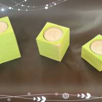 Set Teelichterhalter in grün Bild 6