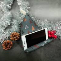 Handykissen / Sitzsack METALLIC CHRISTMAS TREES - Smartphonestütze, Handyhalterung, Kirschkernfüllung | RÄUBERKIND Bild 1