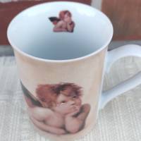 Vintage Kaffeebecher - Schutzengelbecher - Tasse Bild 3
