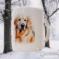 Tasse - Becher - Golden Retriever - Goldie - Hundemotiv - Fototasse mit Spruch - Geschenk für Hundefreunde Bild 1
