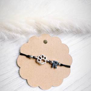 Pfoten Armband personalisiert | Geschenk | Hund| Hundepfote Bild 3