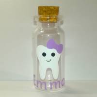 Zahnglas für Milchzähne Individualisiert mit Namen und Zahnmotiv Bild 3