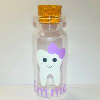 Zahnglas für Milchzähne Individualisiert mit Namen und Zahnmotiv Bild 8