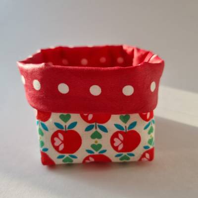 Mini-Utensilo, Geschenkverpackung - Äpfel & rote Dots - von he-ART by helen hesse