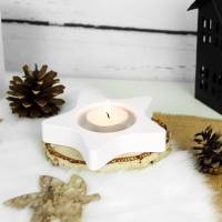 Stern Kerzenhalter für Teelichter | Weihnachten | Geschenkidee Bild 1