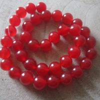Chalzedon Perlen 10 mm Edelstein Rot Bild 1