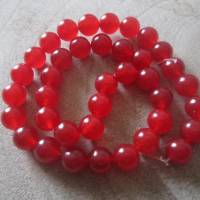 Chalzedon Perlen 10 mm Edelstein Rot Bild 2