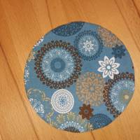 Wärmekissen / Kirschkernkissen - Blau mit Mandala Muster (Ein- oder Zweiteilig auch zum Füllen) Bild 1