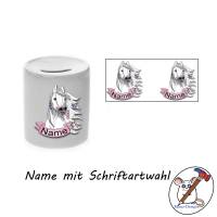 Spardose Motiv Pferd mit Name / Personalisierbar / Sparbüchse / Sparschwein Bild 2