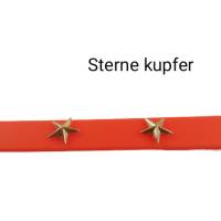 Hundehalsband mit Sternen in kupfer/19mm breit/Gr. M 33-45cm aus BioThane/ Zaumschnalle Stahl/Edelstahl/in 10 Farben Bild 10
