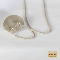 Collierteil "Rondo" Silber mit Feingold und grünem Turmalin Bild 5