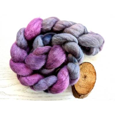 Handgefärbter Kammzug Corriedale 100g