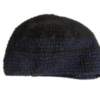 Mütze blau-schwarz glitzernd Bild 3