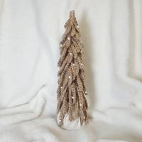 Kleiner gehäkelter Weihnachtsbaum aus Jute, Weihnachtsdeko Bild 2