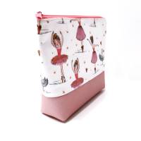 Kinder Kulturbeutel oder Windeltasche personalisiert, Kindertasche mit Namen und Ballerina Motiv Bild 10