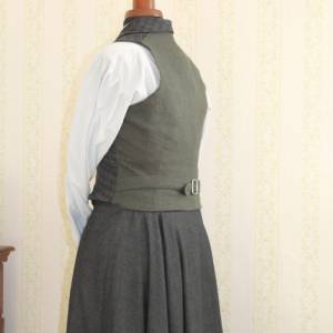 1890er Ladies Vest Belle Epoche Sufragette Wolle oder Wollmischung Bild 3