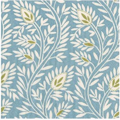 Cocktailservietten Stone blue Samsara, von Caspari