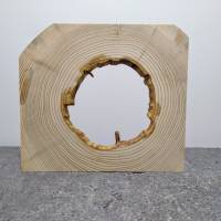 Balkenscheibe,Holzring zum Basteln und Dekorieren aus Fichtenholz naturgewachsen. Bild 1