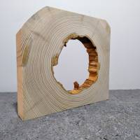 Balkenscheibe,Holzring zum Basteln und Dekorieren aus Fichtenholz naturgewachsen. Bild 2