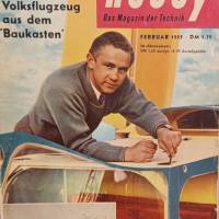 Hobby   das Magazin der Technik   Februar 1955  Volksflugzeug aus dem Baukasten Bild 1