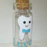 Zahnglas für Milchzähne Individualisiert mit Namen und Zahnmotiv Bild 5