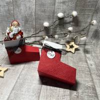 Nikolausstiefel als Geschenkverpackung zu Nikolaus o. Weihnachten, kleines Mitbringsel, Goodie, Gastgeschenk, Gutschein Bild 5