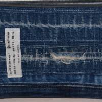 Jeans Täschchen 21x14 cm upcycling Universaltasche Kosmetiktasche Schminktasche handgemacht Bild 7