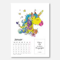 Kalender 2024, Wandkalender in Din A5, 14 Blatt, Aquarell Illustrationen,UKo-Art Werkstatt-Kalender der Seelenmalerinnen Bild 3