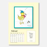Kalender 2024, Wandkalender in Din A5, 14 Blatt, Aquarell Illustrationen,UKo-Art Werkstatt-Kalender der Seelenmalerinnen Bild 4
