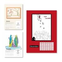 Kalender 2024, Wandkalender in Din A5, 14 Blatt, Aquarell Illustrationen,UKo-Art Werkstatt-Kalender der Seelenmalerinnen Bild 8