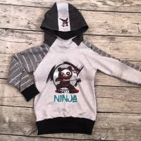 Cooles Sweatshirt / Hoodie gr.110/116 * cool Ninja * Pandabär Bild 1