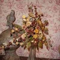 Antik Blumenstrauß Klosterarbeit Altarblumen Blumengesteck Landhaus Cottage Bild 10