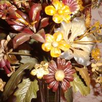 Antik Blumenstrauß Klosterarbeit Altarblumen Blumengesteck Landhaus Cottage Bild 5