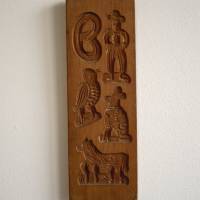 beidseitige alte Holzform Springerle 11 Figuren Bild 1