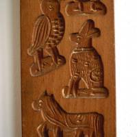 beidseitige alte Holzform Springerle 11 Figuren Bild 3