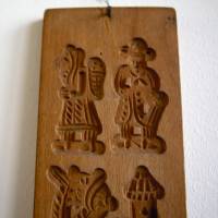 beidseitige alte Holzform Springerle 11 Figuren Bild 6