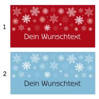 Banner Winterzeit 100 x 50 cm - personalisierbar | Schneesterne - personalisierbar mit Wunschtext Bild 2