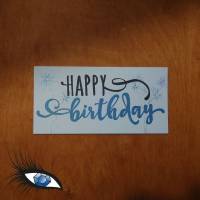 ►2022-0014◄ Karte Din lang - GEBURTSTAG "Happy Birthday" Bild 1