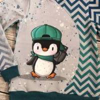 supersüßer Pulli /Sweatshirt gr.110/116 cooler Pinguin Bild 2